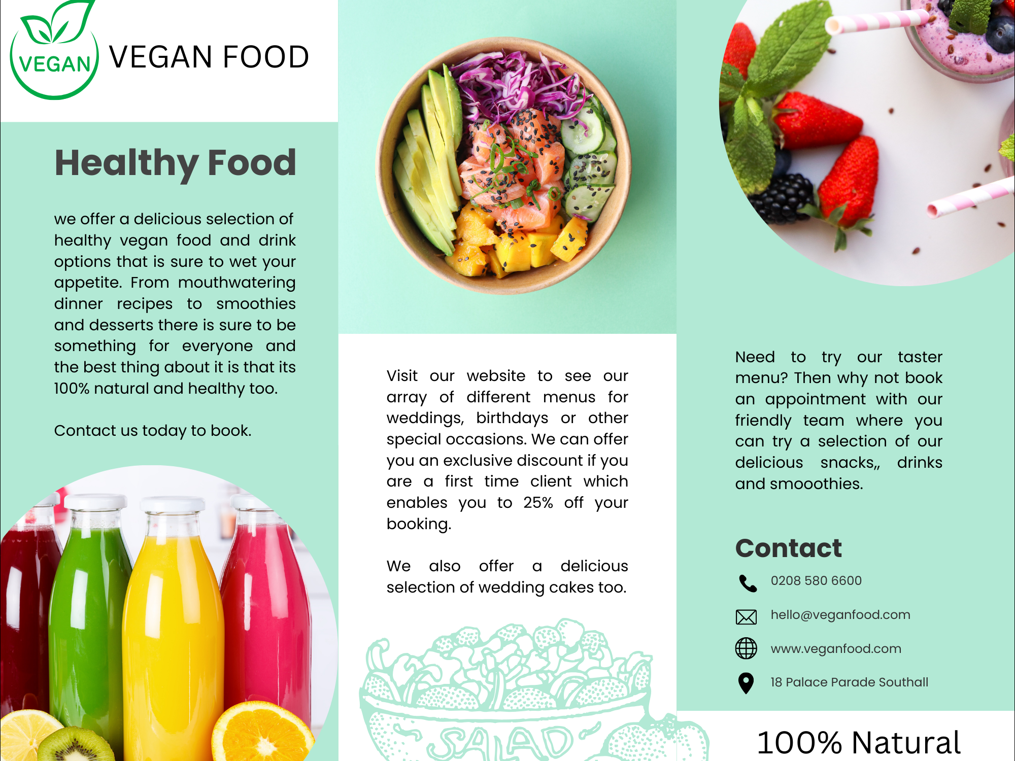 vegan-food-trifold-brochure-with-black-border
